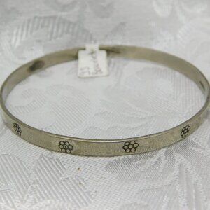 Vintage TAXCO Sterling Silver Bangle Bracelet